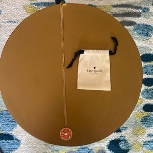 Kate spade double chain grapefruit pendant
